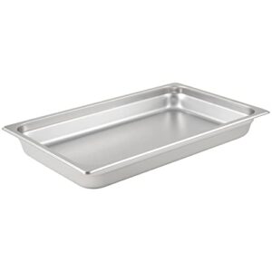 winco 2.5-inch deep full-size anti-jamming steam table pan, 25 gauge, nsf, stainless steel