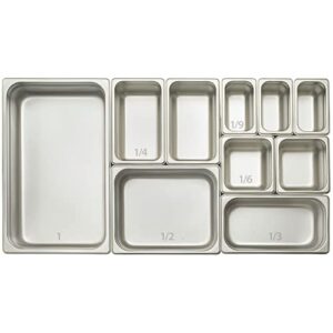 Winco 2.5-Inch Deep Full-Size Anti-Jamming Steam Table Pan, 25 Gauge, NSF, Stainless Steel