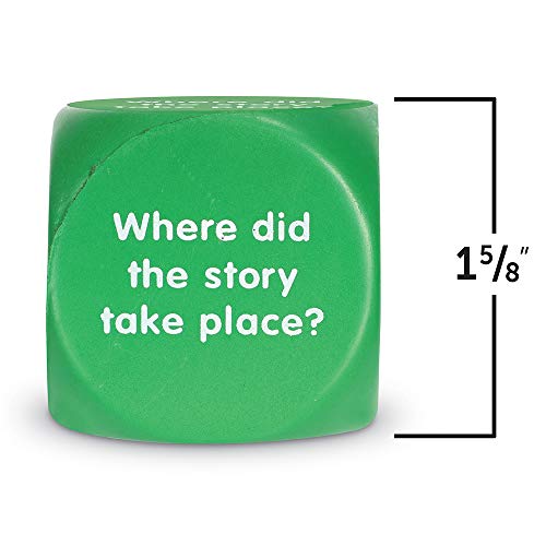 Learning Resources Retell A Story Cubes, 6 Foam Cubes, Reading & Listening Comprehension, Set of 6, Grades 1+, Ages 6+