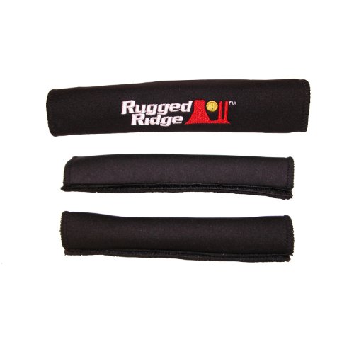 Rugged Ridge 13305.52 Grab Handle Cover Kit, Neoprene, Black; 97-06 Jeep Wrangler TJ