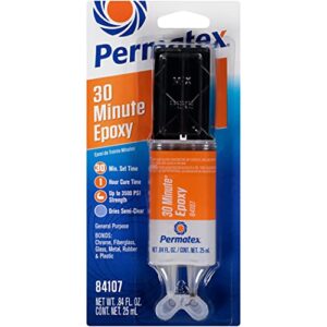 Permatex 84107 PermaPoxy 30 Minute High Strength General Purpose Epoxy, 0.84 oz.