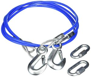 roadmaster 645 safety cable 8,000 pound capacity single hook 64 inch straight cable – one pair