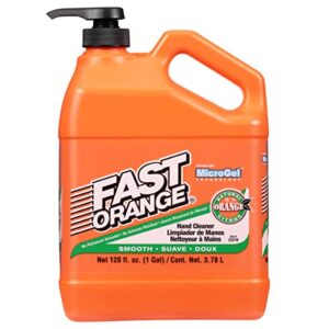 fast orange 23218 smooth lotion hand cleaner with pump, 1 gallon