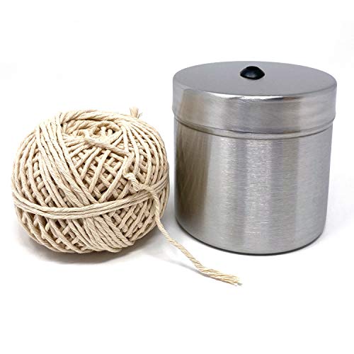 Norpro Stainless Steel Holder with Cotton Cooking Twine, 220 feet