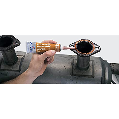 Permatex 81878 Ultra Copper Maximum Temperature RTV Silicone Gasket Maker, 3 oz. Tube