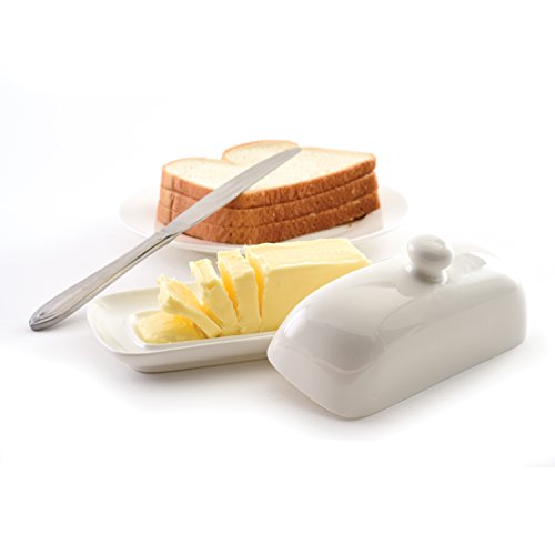 Norpro 8370 Butter Dish, one, White