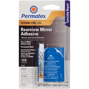 permatex 81840 extreme rearview mirror profressional strength adhesive kit , white