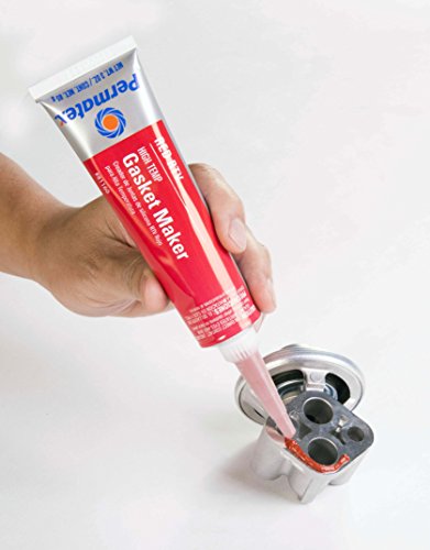 Permatex 81160 High-Temp Red RTV Silicone Gasket, 3 oz