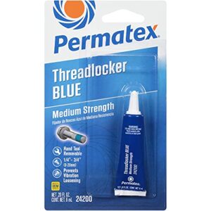 permatex 24200 medium strength threadlocker blue, 6 ml