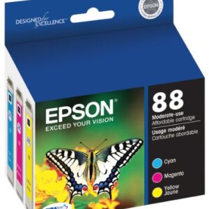 EPSON T088 DURABrite Ultra -Ink Standard Capacity Color Combo Pack (T088520-S) for select Epson Stylus Printers