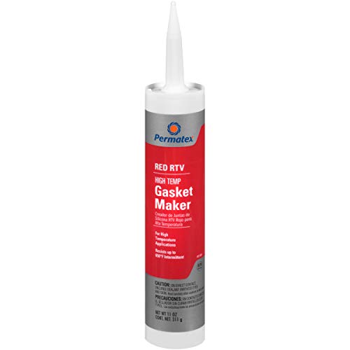 Permatex 81409 High-Temp Red RTV Silicone Gasket, 11 oz.