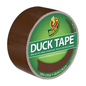 duck brand 1304965 color duct tape, single roll, brown