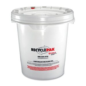 strategic product, inc. recycle kit, 5gal, ballast disposal, white/red