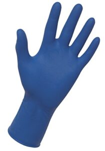 sas safety 6604 thickster x-large textured exam grade latex gloves, blue
