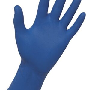 SAS Safety 6604 Thickster X-Large Textured Exam Grade Latex Gloves, Blue