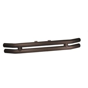 rugged ridge dual tube bumper, front | mid-width, steel, textured black | 11561.02 | fits 1976-1986 jeep cj; 1987-2006 jeep wrangler yj/tj