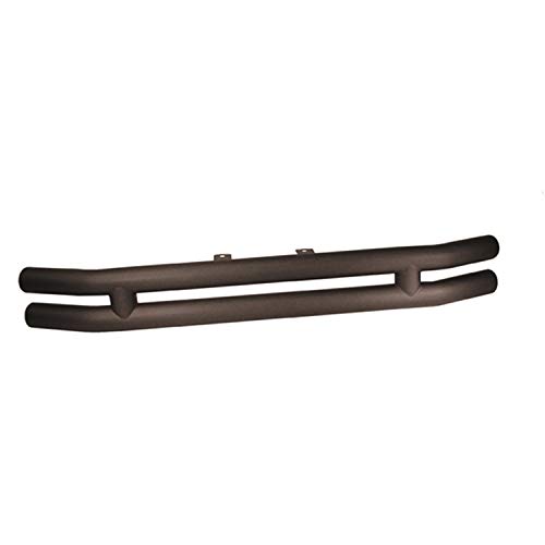 Rugged Ridge Dual Tube Bumper, Front | Mid-Width, Steel, Textured Black | 11561.02 | Fits 1976-1986 Jeep CJ; 1987-2006 Jeep Wrangler YJ/TJ