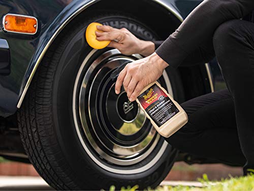 Meguiar's M4016 Mirror Glaze Vinyl & Rubber Cleaner/Conditioner, Restores Life and Color - 16 Oz Spray Bottle