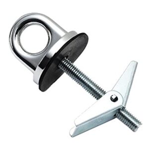 PROGRIP 810320 Trailer Transport and Truck Bed Tie Down Anchor Point: Chrome with Toggle Bolt, Bedliner (Pack of 2)