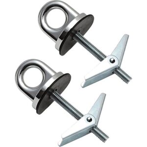 PROGRIP 810320 Trailer Transport and Truck Bed Tie Down Anchor Point: Chrome with Toggle Bolt, Bedliner (Pack of 2)