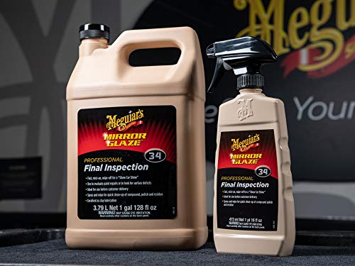 Meguiar's M3401 Mirror Glaze Final Inspection Spray Detailer - 1 Gallon Container