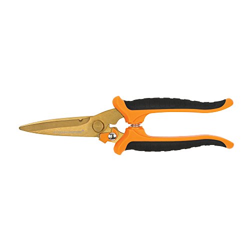 Fiskars Titanium Nitride No. 8 Shop Snip (12-79266984), 12 Meters, Orange