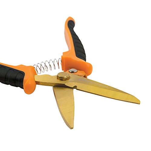 Fiskars Titanium Nitride No. 8 Shop Snip (12-79266984), 12 Meters, Orange