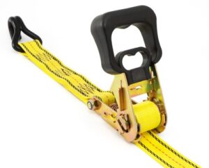 progrip 350701 standard duty ratchet with webbing and j hooks: large, sure grip handle, 16′ x 1 1/2″ (pack of 1) , yellow