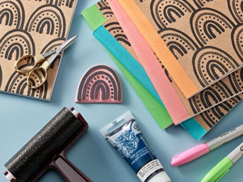 Speedball Super Value Block Printing Starter Kit – Includes Ink, Brayer, Lino Handle and Cutters, Speedy-Carve