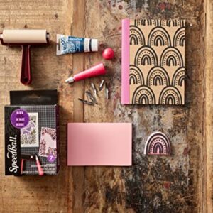 Speedball Super Value Block Printing Starter Kit – Includes Ink, Brayer, Lino Handle and Cutters, Speedy-Carve