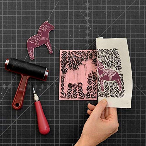 Speedball Super Value Block Printing Starter Kit – Includes Ink, Brayer, Lino Handle and Cutters, Speedy-Carve