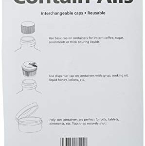 Coghlan's Store and Pour Contain-Alls Plastic Containers, Clear, One Size, 8525