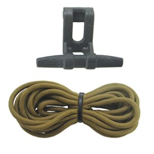 progrip 502420 cargo tie down accessories: cleat with 9′ of paracord for trunk