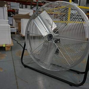 TPI Corporation F24-TE Industrial Workstation Floor Fan, Single Phase, 24" Diameter, 120 Volt