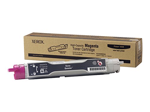 Xerox 106R01145 Phaser 6350 Toner Cartridge (Magenta) in Retail Packaging