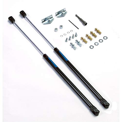 Rugged Ridge 11252.51 Hood Lift Support Kit; 07-18 Jeep Wrangler JK