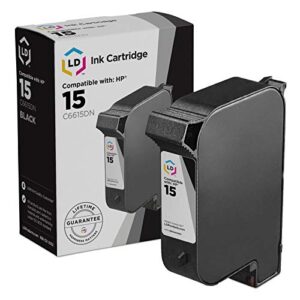 ld remanufactured ink cartridge replacement for hp 15 c6615dn (black)