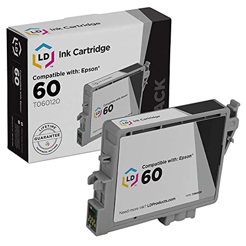 LD Remanufactured Ink Cartridge Replacement for Epson 60 T060120 (Black)