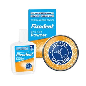 Fixodent Extra Hold Denture Adhesive Powder, 2.7 Ounce (Pack of 4)