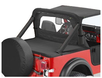 Bestop 8000701 Black Sport Bar Cover for 1980-2016 CJ5, CJ7 & Wrangler