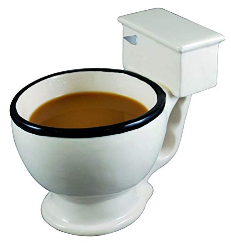 BigMouth Inc. The Original Toilet Mug - Novelty Coffee Mug - Hilarious 12 oz Ceramic Coffee Cup – Perfect for Home or Office, Makes a Great Gag Gift for All Ages