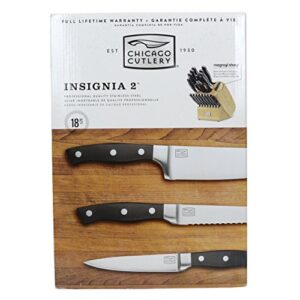 Chicago Cutlery Insignia2 18-Piece Knife Block Set with In-Block Knife Sharpener