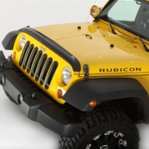 Auto Ventshade [AVS] Bugflector II / Hood Shield | High Profile, Dark Smoke | 24901 | 2007 - 2018 Jeep Wrangler JK