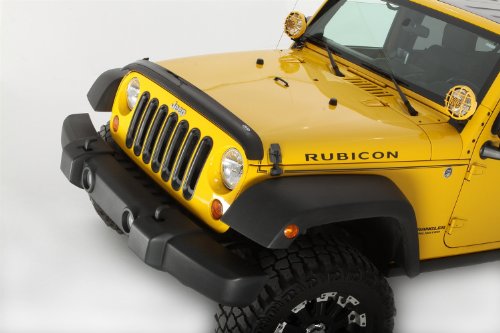 Auto Ventshade [AVS] Bugflector II / Hood Shield | High Profile, Dark Smoke | 24901 | 2007 - 2018 Jeep Wrangler JK