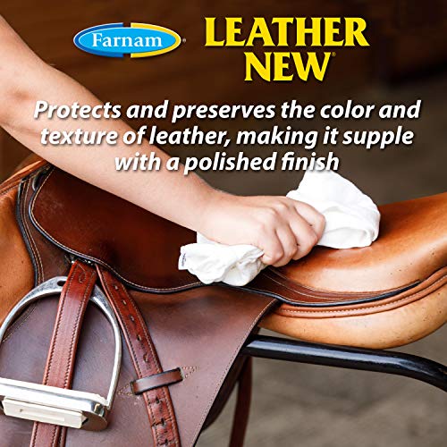 Farnam Leather New Easy-Polishing Glycerine Saddle Soap and Leather Saddle Cleaner, Protects and Preserves Leather, Cleans, Conditions and Polishes, 16 Oz.