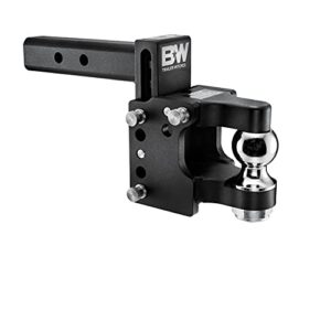 b&w trailer hitches pintle tow & stow – fits 2″ receiver, 2-5/16″ ball, 8.5″ drop – ts10056