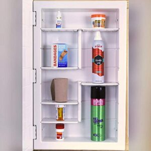 Zaca Spacecab 6-Shelf Altair Broad Bevel 26" L X 16" W Recessed Mount Medicine Cabinet