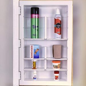 Zaca Spacecab 6-Shelf Altair Broad Bevel 26" L X 16" W Recessed Mount Medicine Cabinet