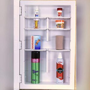 Zaca Spacecab 6-Shelf Altair Broad Bevel 26" L X 16" W Recessed Mount Medicine Cabinet