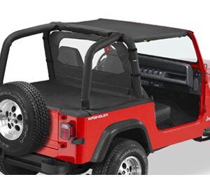 Bestop 5251915 Black Denim Targa-Style Strapless Bikini Top for 1992-1995 Wrangler